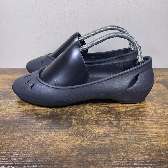 Crocs Kadee Slingback Slip On Flats Round Toe Rubber Shoes Women Size 9 - Picture 3 of 9